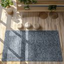 Ver imagem 1 de Tapete Sisal Sala Quarto 200x300 Tecido Sintético Mesclado - Chumbo Marfim