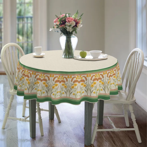 Toalha de Mesa Pop 4 Lugares Redonda 155m Estampada toscana