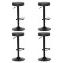 Ver imagem 1 de Kit 4 Banquetas Alta Para Bar Balcão Bancada Pub Bistrô Cozinha Americana Giratória Viena Preta