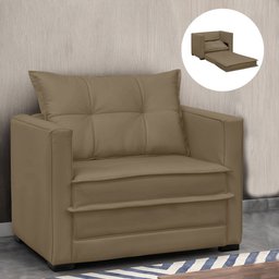 Poltrona Cama Retrátil Solteiro Milenni Veludo B03 - D'rossi - 1