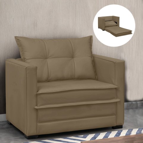 Poltrona Cama Retrátil Solteiro Milenni Veludo B03 - D'rossi