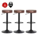 Ver imagem 2 de Kit 3 Banquetas Altas para Balcão Bar Viena Marrom Vintage