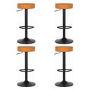 Ver imagem 1 de Kit 4 Banquetas Viena Alta Para Bar Balcão Bancada Pub Bistrô Cozinha Americana Giratória