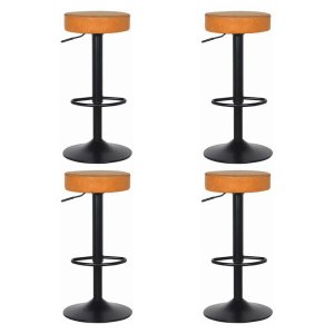 Kit 4 Banquetas Viena Alta Para Bar Balcão Bancada Pub Bistrô Cozinha Americana Giratória