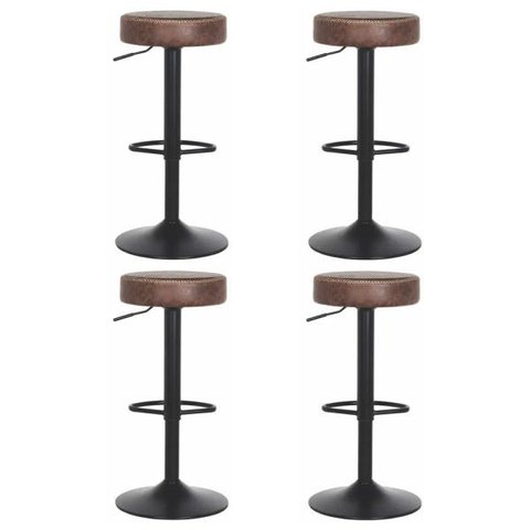 Kit 4 Banquetas Viena Alta Para Bar Balcão Bancada Pub Bistrô Cozinha Americana Giratória