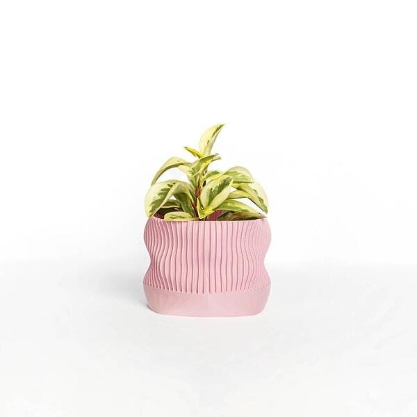 Cachepot Médio Movimento - Rosa Soft - 1