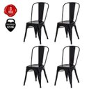Ver imagem 2 de Kit 4 Cadeiras Tolix Iron Industrial Preta