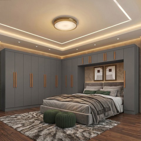 Guarda Roupa Modulado de Canto 18P 4GV Onix