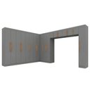 Ver imagem 2 de Guarda Roupa Modulado de Canto 18P 4GV Onix