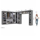 Ver imagem 3 de Guarda Roupa Modulado de Canto 18P 4GV Onix