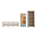 Ver imagem 2 de Conjunto de Sala 3 Peças com 1 Rack, 1 Estante e 1 Espelho Ananda CabeCasa MadeiraOriginals