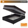Cama Box Baú Preto + Colchão Casal Molas Ensacadas Suporte 200 Kg Baltimore 138x188x75cm - 2