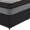 Cama Box Baú Preto + Colchão Casal Molas Ensacadas Suporte 200 Kg Baltimore 138x188x75cm - 5