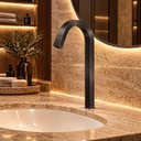 Ver imagem 6 de Torneira Laguna Preta Alta Aço Inox 304 Premium Goldenx
