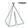 Cabana Infantil Barraca Tenda Festa Pijama Teepee Lilás - 4