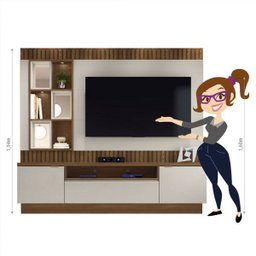 Painel Home Araguaia para TV até 65 Polegadas Línea Brasil - 4 Painel Home Araguaia para TV até 65 Polegadas Línea Brasil - 4