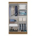 Ver imagem 3 de Guarda Roupa 4 Portas Solteiro Mayra Boreal/grafite - Móveis Arapongas Boreal/grafite