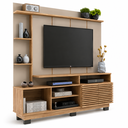 Ver imagem 3 de Rack com Painel para TV até 60 Polegadas Ripado Efeito Mármore Oak/Petra - Decibal