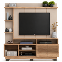 Ver imagem 2 de Rack com Painel para TV até 60 Polegadas Ripado Efeito Mármore Oak/Petra - Decibal