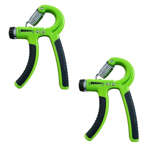 Kit 2 Hand Grip Fortalecedor de Mãos e Punhos Treino Fisioterapia Verde