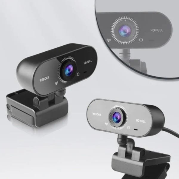 Webcam 2K Full HD Microfone Câmera Computador PC Privacidade - 2
