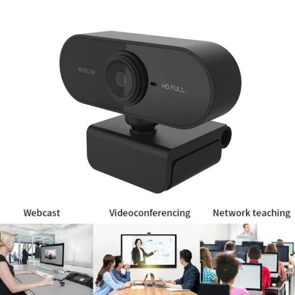 Webcam 2K Full HD Microfone Câmera Computador PC Privacidade - 3