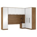 Ver imagem 1 de Quarto Modulado Casal Irlanda Composição 3 Amêndola/Branco - Demartêz