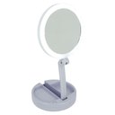 Ver imagem 3 de Espelho de Aumento 10x com Luz de Iluminação Led de Mesa Dobrável e Articulável Redondo