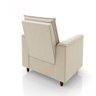 Poltrona de Amamentação Quarto Infantil com Puff Kate Pés Palito Suede Bege - New Belle Poltrona com - 8
