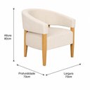 Ver imagem 3 de Poltrona Belleve Premium 73cm x 73cm