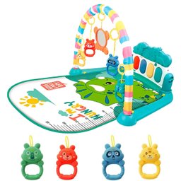 Tapete Musical Infantil Criança Bebe Musica Piano Interativo Confortavel Chocalho Brinquedo Acolchoa - 1
