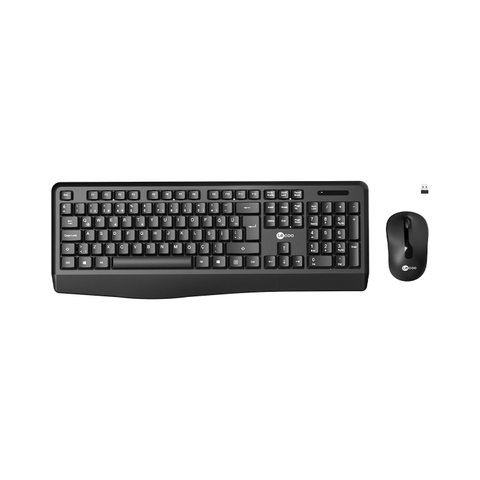 Kit Wireless Teclado e Mouse Kw211 Usb Preto Lecoo