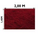 Ver imagem 6 de Tapete Felpudo Sala Quarto e Escritório Antiderrapante Fofo Casa Dona 140x200cm Vermelho