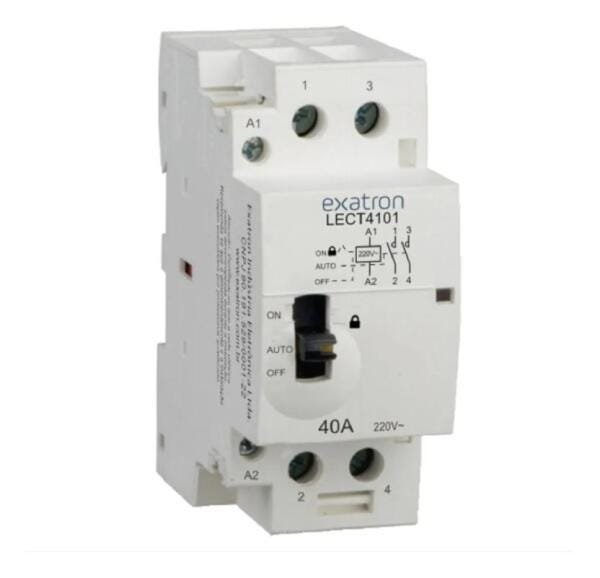 Contator 220V Bipolar 40A 2Na Exatron Lect4002 - 1