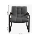 Ver imagem 4 de Poltrona Lis em Linho Bouclê com Base de Madeira