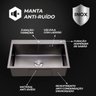 Cuba Pia Aço Inox Cozinha Gourmet Cor Preta Com Acessórios 60x45 -  Brinovar - 5