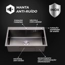 Ver imagem 5 de Cuba Pia Aço Inox Cozinha Gourmet Cor Preta Com Acessórios 60x45 - Brinovar