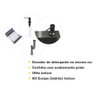 Cuba Pia Aço Inox Cozinha Gourmet Cor Preta Com Acessórios 60x45 -  Brinovar - 8