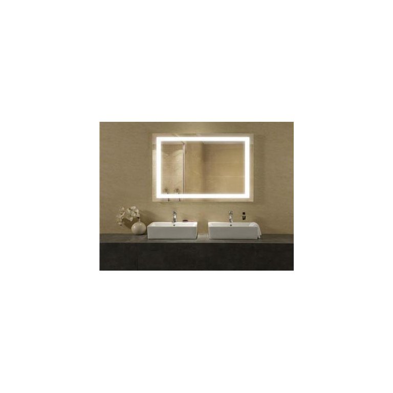 Espelho Retangular com Iluminação de LED - 90cm x 60cm