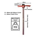 Ver imagem 2 de Picareta Chibanca Cabo de Madeira Encerado Cunha Polietileno