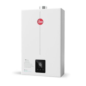 Aquecedor de Água a Gás Digital Rheem 12 Litros Gn Bivolt Branco