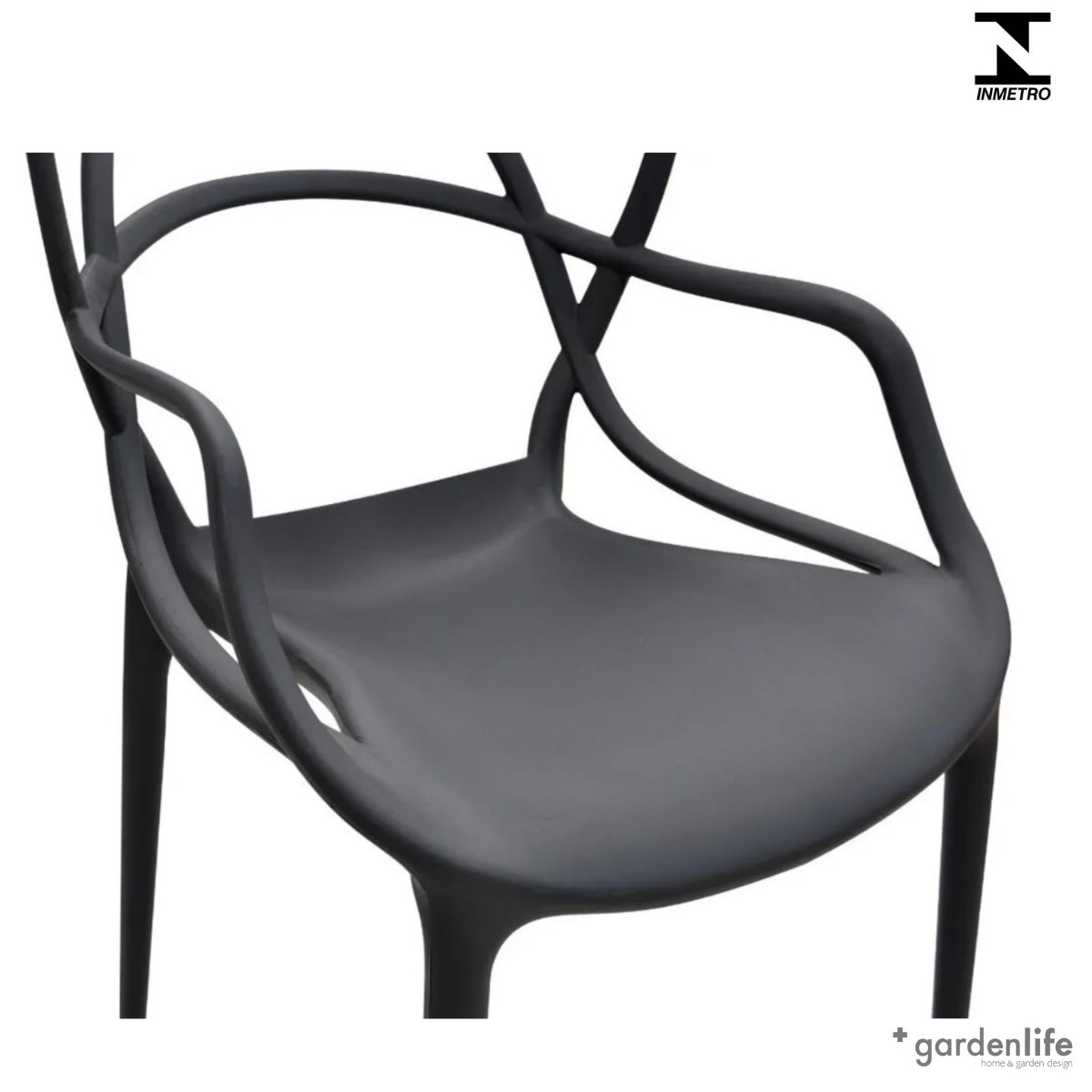 Cadeira Monobloco Allegra Preta - 4