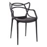 Cadeira de Jantar Allegra Super Resistente e Empilhável Preta - 1