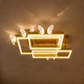 Lustre de Teto Borboleta com 3 Molduras Quadradas LUXVIE - 5