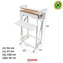 Ver imagem 2 de Seladora Pedal 35cm Papel G.cirurgico, Aluminizado, Kraft 220v