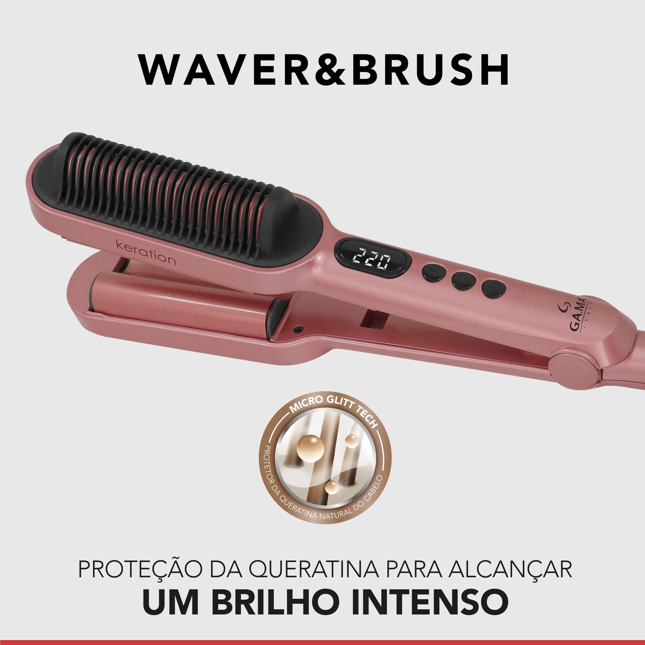 Prancha Modeladora Ga.ma Waver & Brush Keration Bivolt | Bivolt - 6