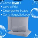 Ver imagem 3 de Jogo Lencol Casal Queen 400 Fios 3 Peças Cor Cinza Percal C Elastico Hotel Macio