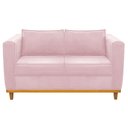 Ver imagem 7 de Kit Sofá 2 Lugares e 2 Poltronas Europa Suede Rosa Bebê - Am Decor
