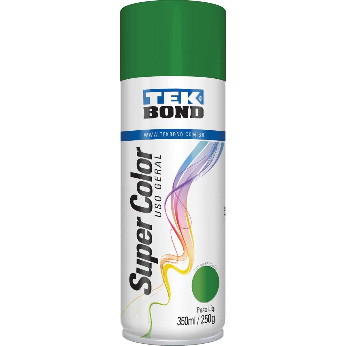 Tinta Spray Uso Geral Verde 350ml 250g - Tekbond - 1