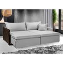 Ver imagem 1 de Sofá sem Caixa Retrátil Reclinável Mônaco 2,60m Estilo Estofados - França Linhosoft Cor "prata"